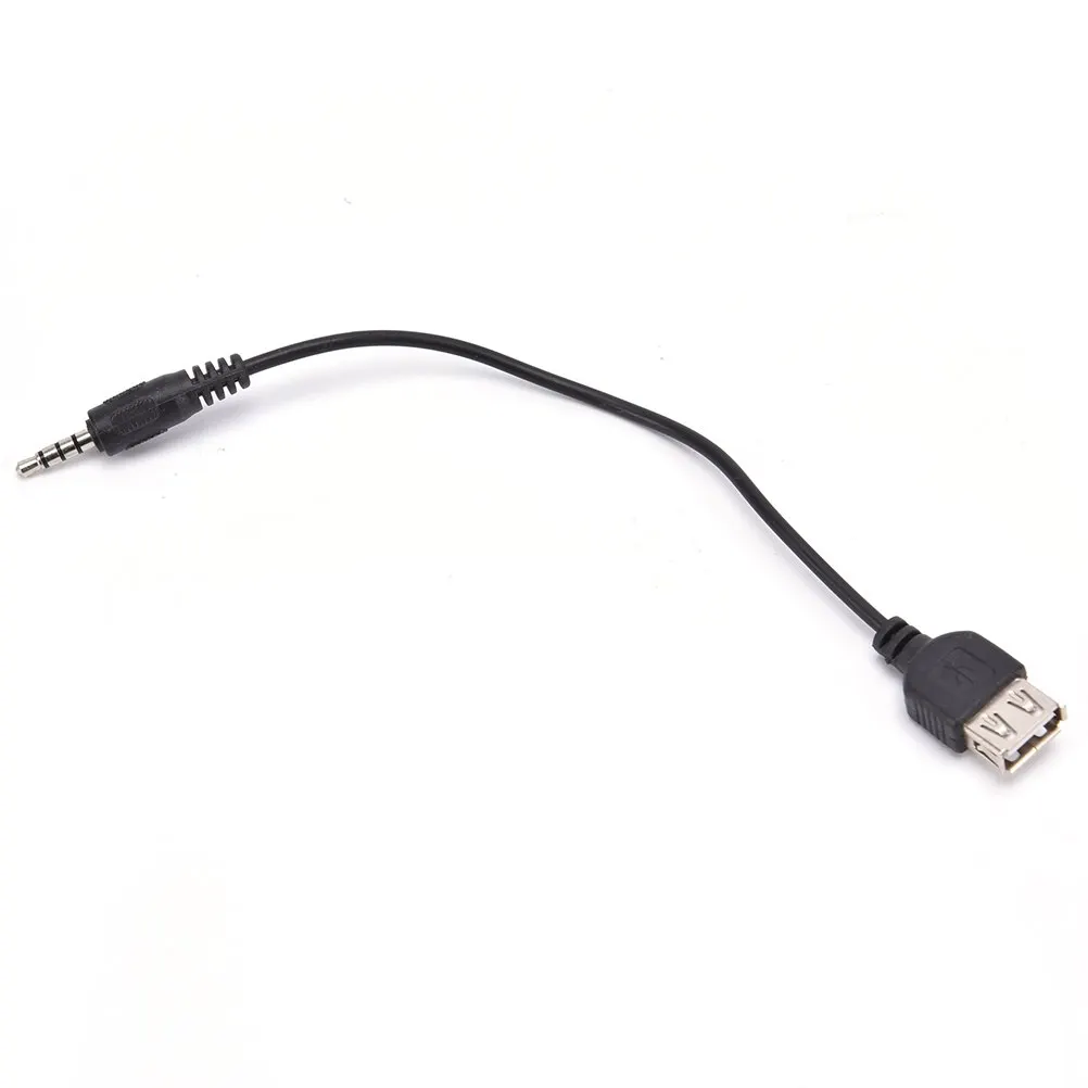 Новый 335 мм аудиокабель для преобразования штекер AUX аудиоразъем к USB 2 0 гнездовой