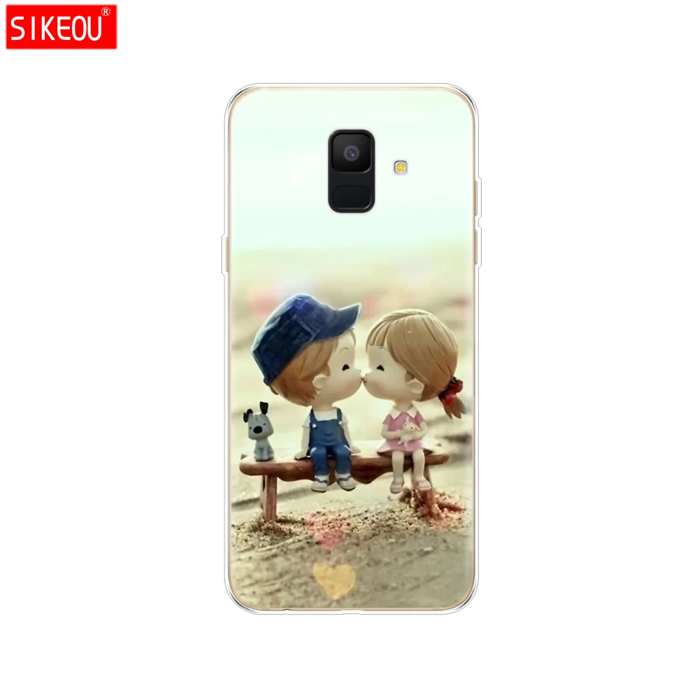 12088 Силиконовый чехол для samsung Galaxy A6 чехол Dual SIM SM A600 A600F для samsung A6 plus A605 A605F чехол защитный чехол - Цвет: 12088