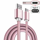 USB-кабель для зарядки, 2 м, Тип C, для Samsung Galaxy A50 S10 S9 S8 Plus note 8 9 OnePlus 5 6 7 LG G6 G7 Thiq V40 Q9