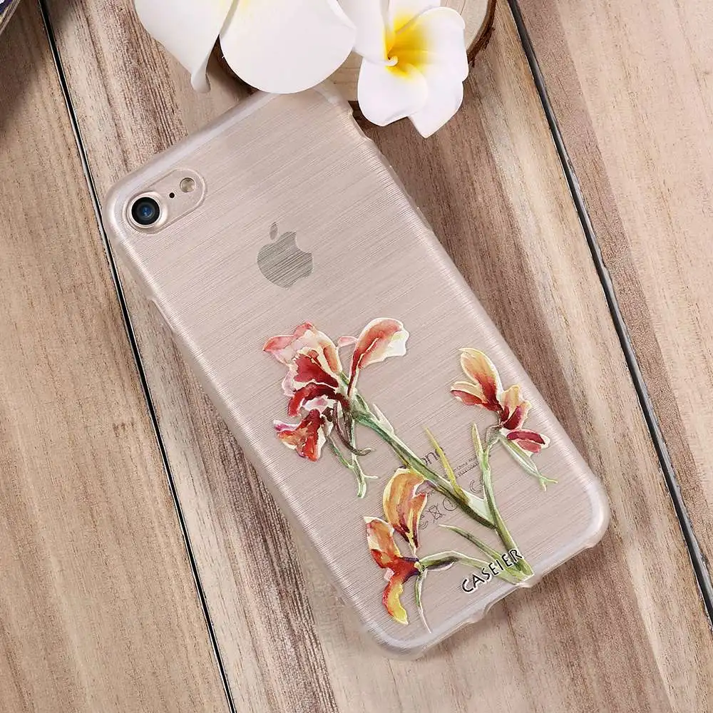 CASEIER весенний чехол для телефона iPhone 6 6S 7 8 Plus мягкий из ТПУ X XS MAX XR тиснение