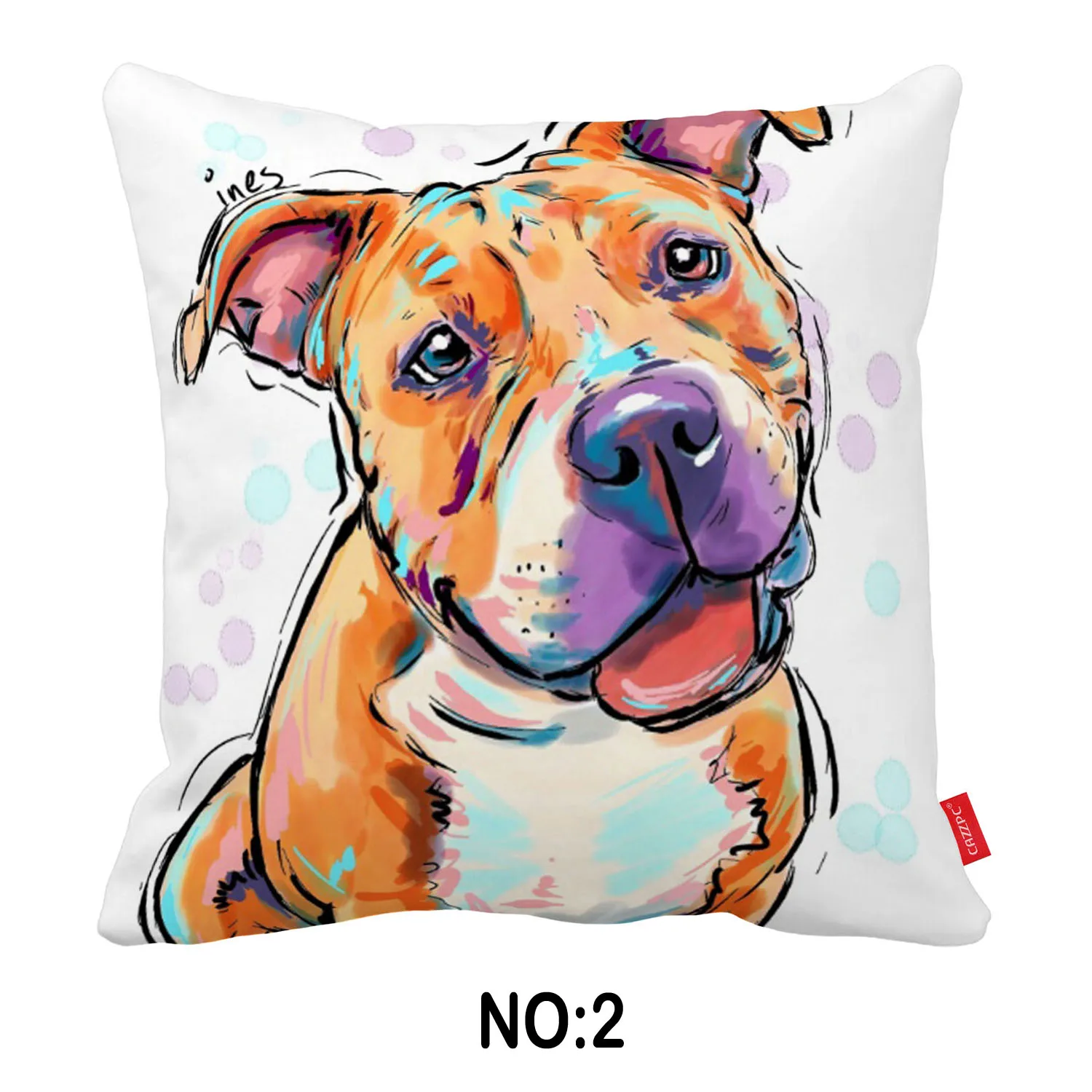 Поп арт Домашние животные абстрактный Кот дойтшер собака породы бульдог принт