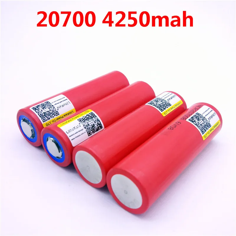 2 шт./лот Liitokala 20700B 20700 4250 мАч батарея NCR20700B высокой скорости 20A 20700|liitokala battery| |