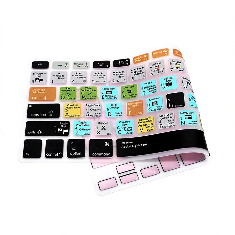 HRH русский OSX Премиум Pro CC Ableton Live Avid Pro инструменты силиконовый ярлык Hotkey клавиатура кожный чехол для MacBook Pro 13 15