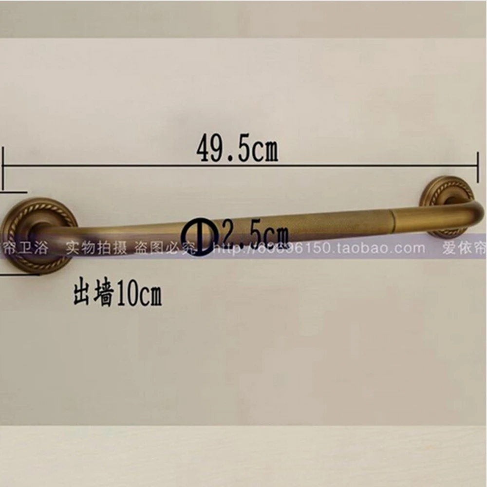 Современная античная латунь отделка душевая Ванна безопасности Grap Бар настенное