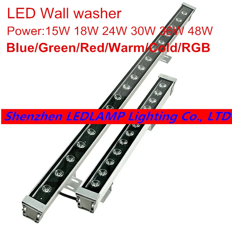 

18W 24W 36W 48W waterproof IP65 outdoor led flood light LED Wall washer lamps Landscape light Blue/Green/Red/Warm/Cold/RGB