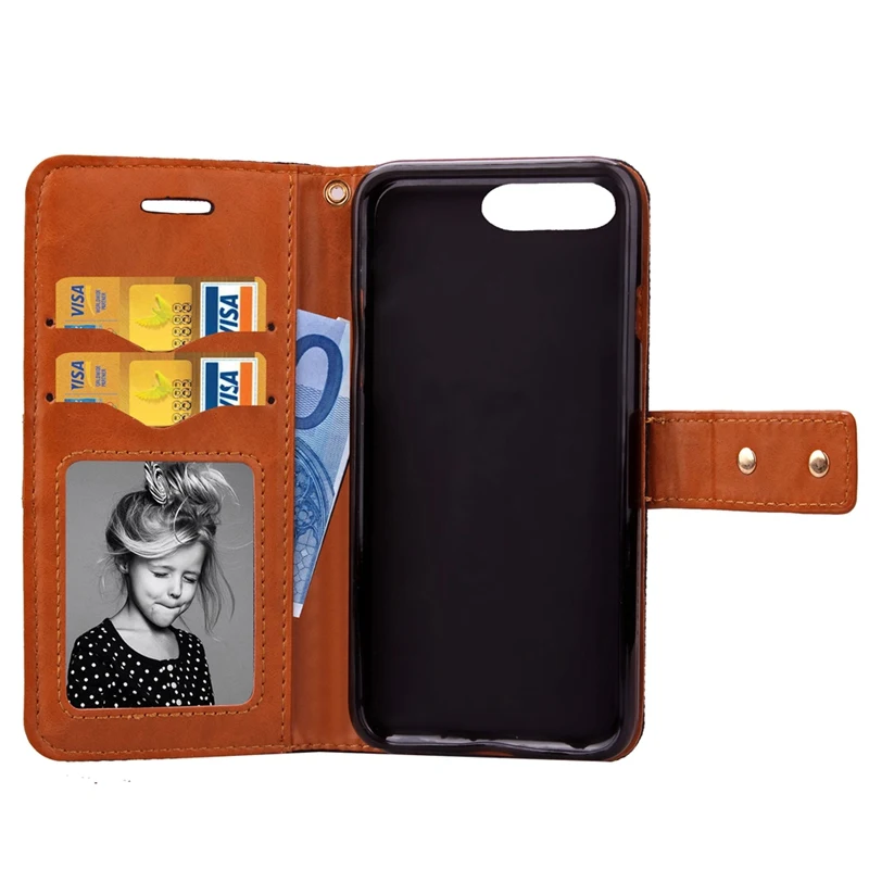 Роскошные Новые Магнитные Бумажник Ковбой Флип Кожаный Защитный Телефон Case Cover