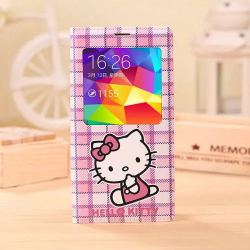 Чехол полиуретан чехол для Galaxy S5 i9600 роскошь ультра-дешевый тонкий перевёрнутый