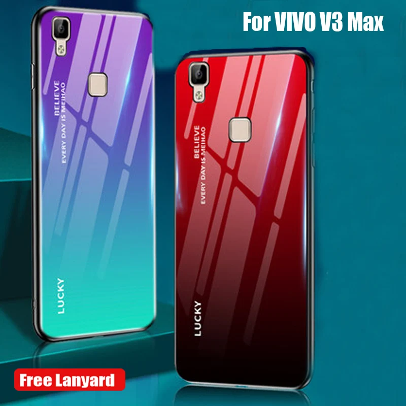 Чехол для VIVO V3 Max чехол телефона задняя крышка градиентное закаленное стекло phone