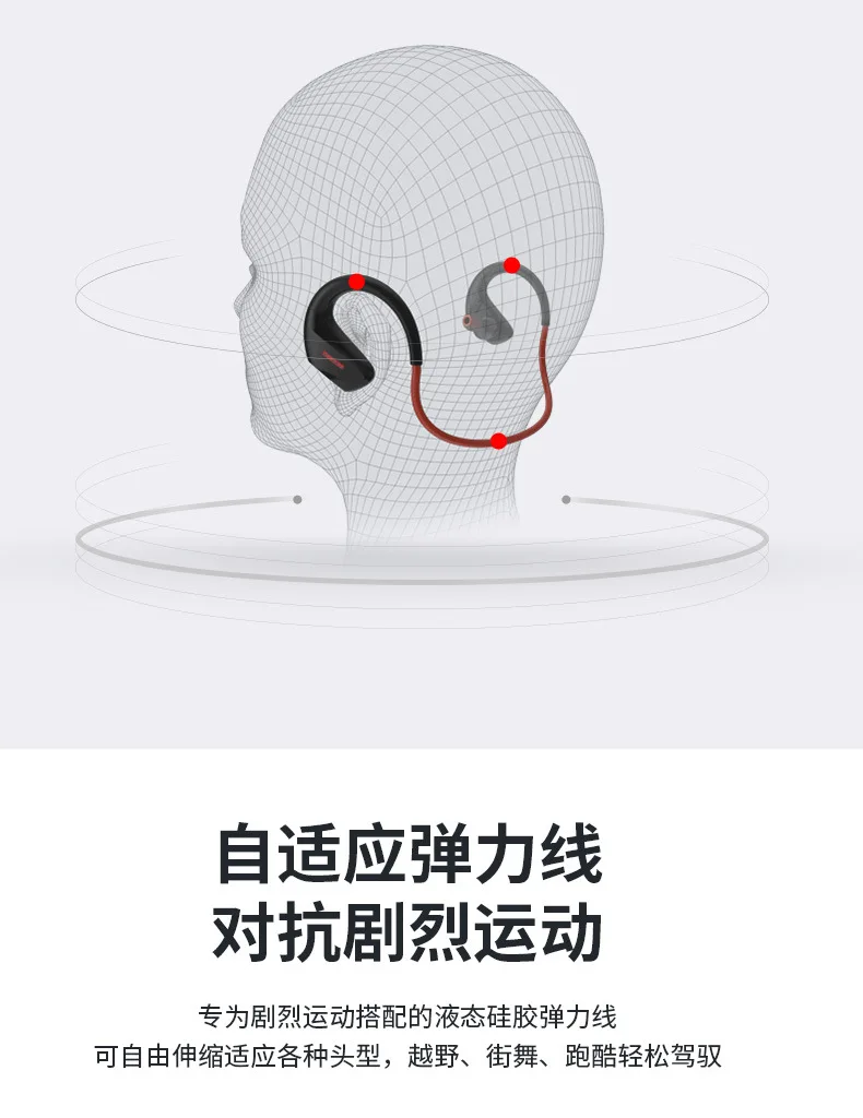Dacom Athlete+(G05+) Bluetooth наушники водонепроницаемая для спорта, бега плавания IPX7 гарнитура для iPhone, двойные динамики звуковые наушники с ушным крючком с микрофоном