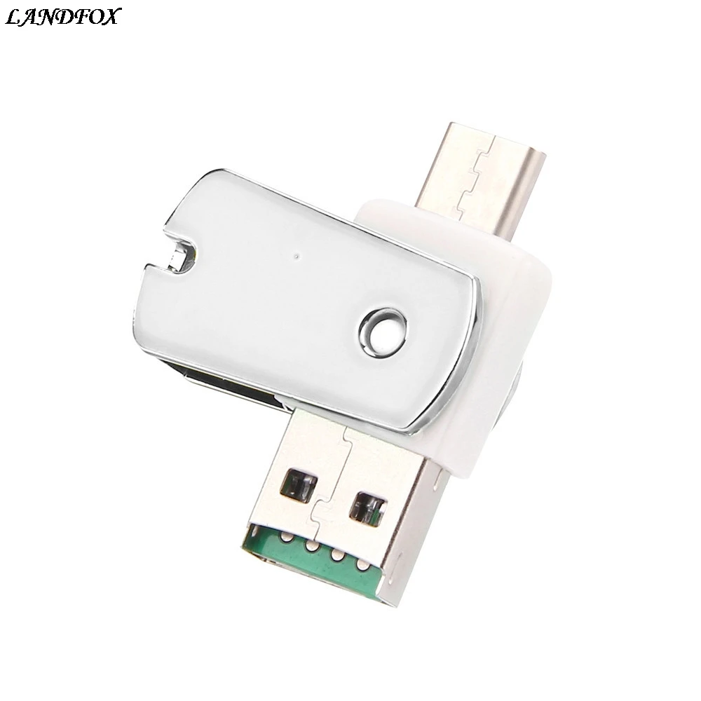 LANDFOX OTG Type C к USB 3 1 Micro SD TF кардридер адаптер для Android телефона Windows 98/NT/ME/2000/XP/7/8.1/10