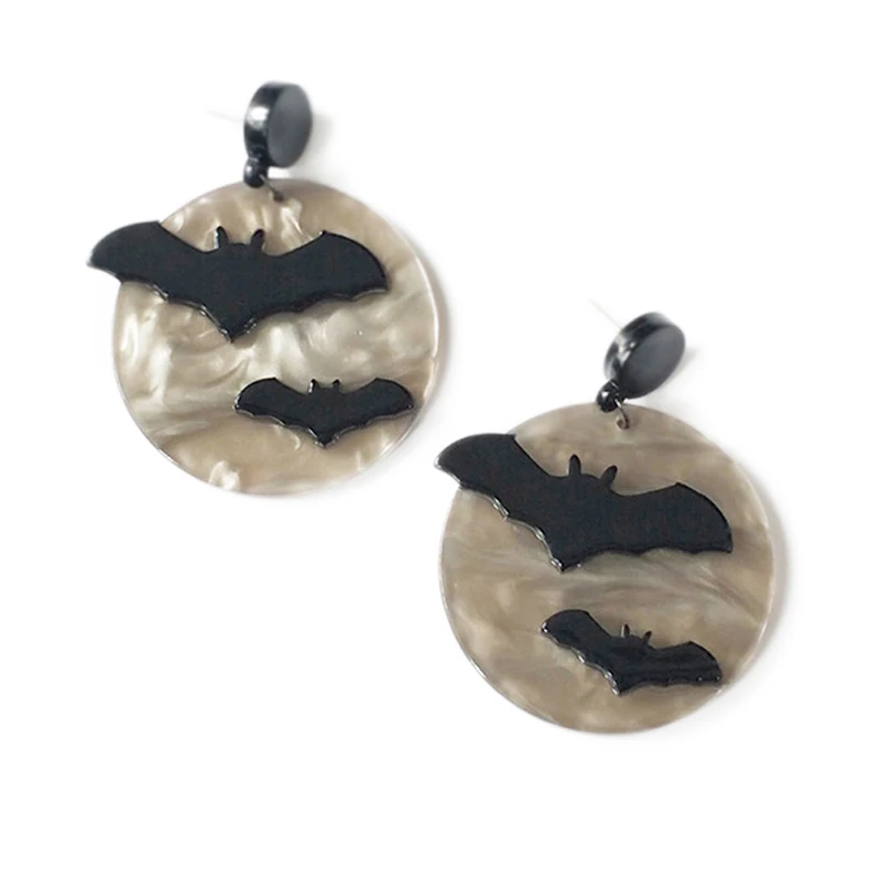 Акриловые серьги-подвески в виде призрака из уксусной кислоты стиле панк-рок