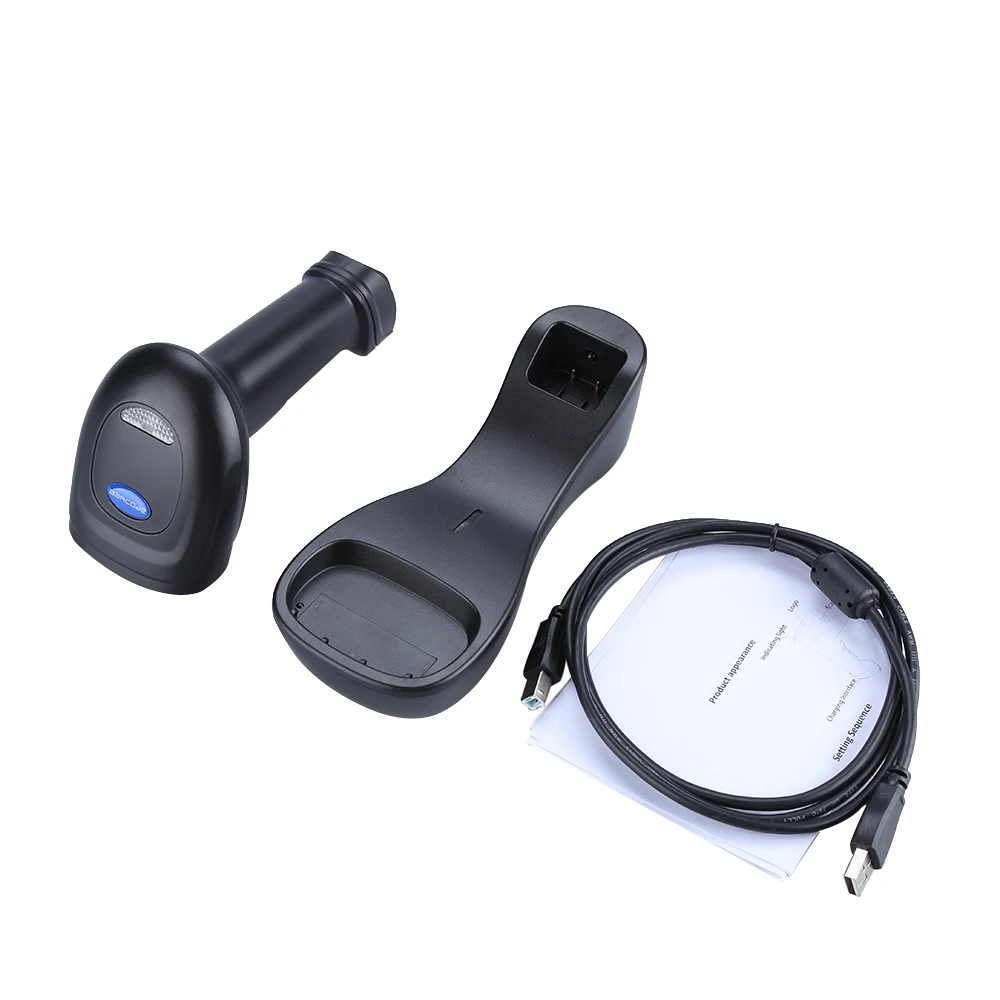 Сканер штрих кода считыватель кодов 2D беспроводной сканер для библиотеки