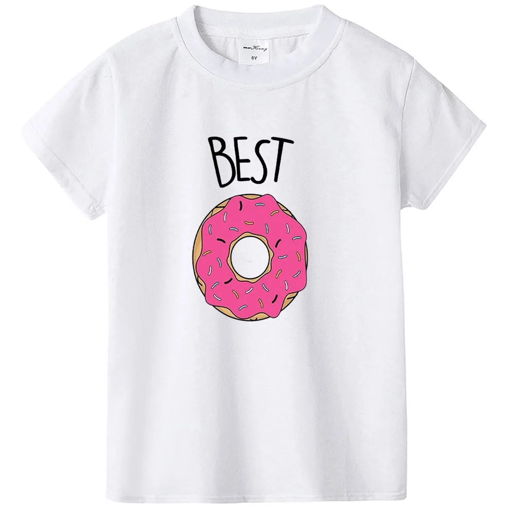 Ropa a juego de mejores Donuts y amigos, ropa de caf&eacute;, mejor amigo, familia, hermano, hermanas, camiseta de amigos, ropa de beb&eacute; para ni&ntilde;os-1