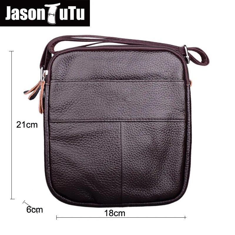 JASON TUTU 100% из натуральной кожи сумки на плечо маленькая сумка-мессенджер мужская