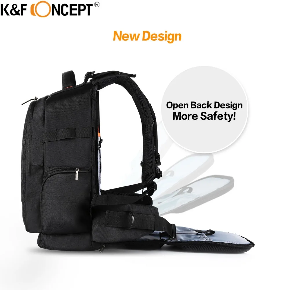 K & F CONCEPT Водонепроницаемый Камера Рюкзак Мульти функциональные DSLR SLR Камера/видео