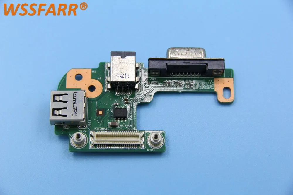 Оригинальный разъем питания постоянного тока VGA USB 2 0 IO плата для DELL INSPIRON N5110