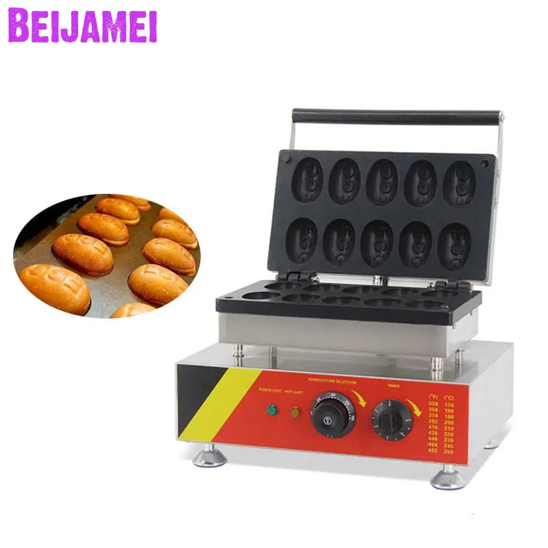 

BEIJAMEI 10 pcs/time Electric Egg Shape Waffle Maker /Commercial Waffle Stick Maker/ egg waffle maker machine