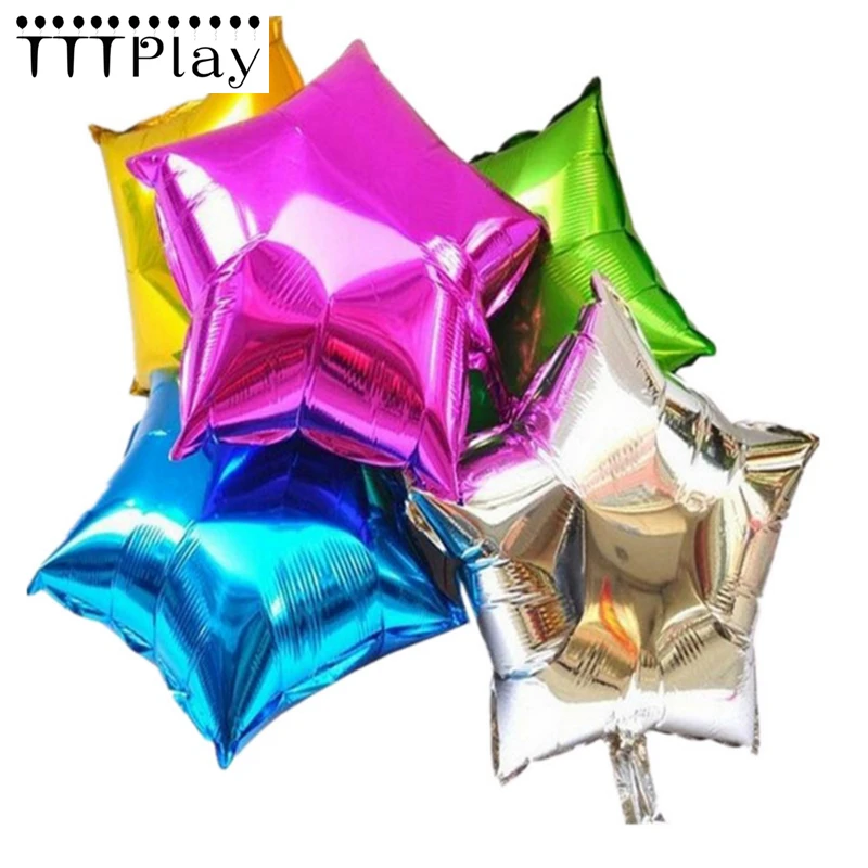 Новый 18 дюймовый надувной воздушный шар в форме пятиконечной звезды украшение