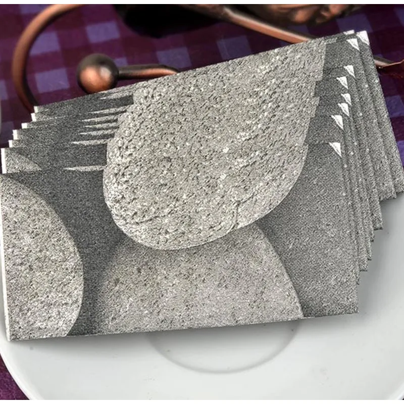 Новые креативные подарки маленькие салфетки бумажные с принтом черный белый