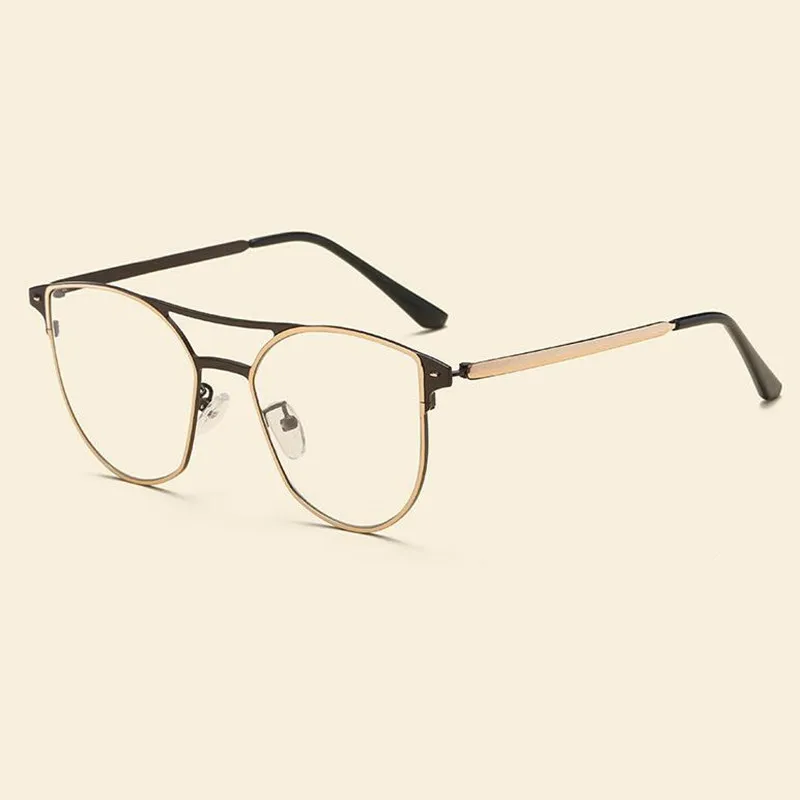 

KESMALL New Prescription Diopter Glasses Women Men Vintage Eyeglasses Frame With Myopia Lens High Quality Reading Eyewear XN388P