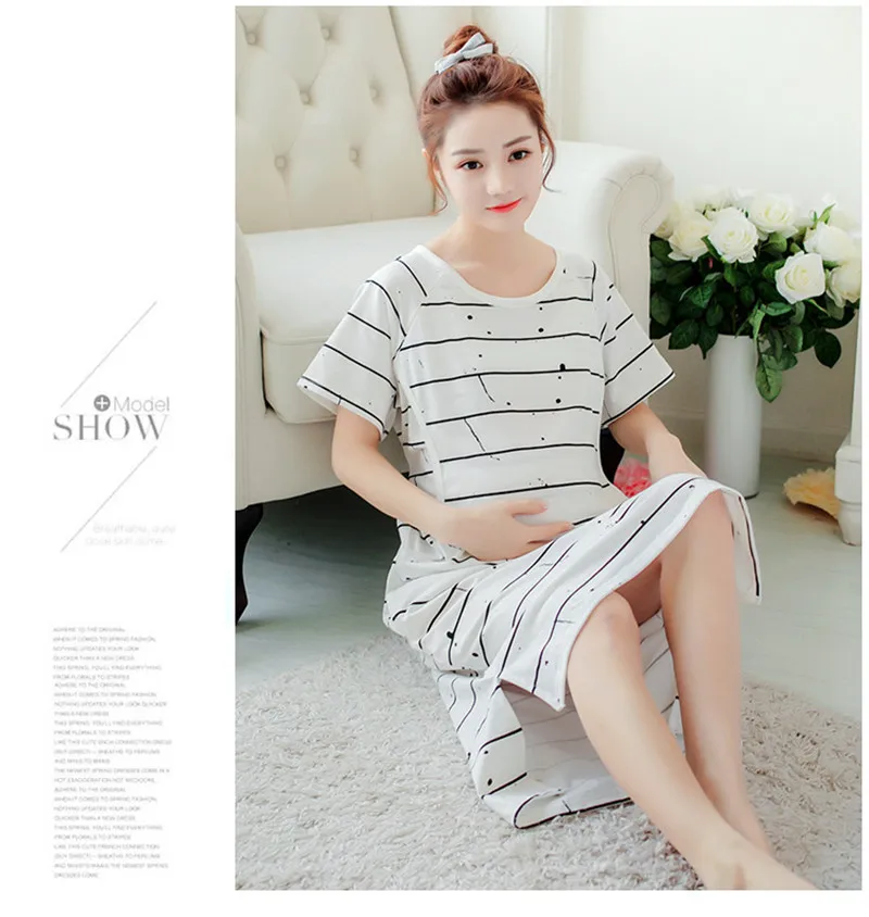 Платье для беременных женщин большого размера свободное платье кормящих матерей