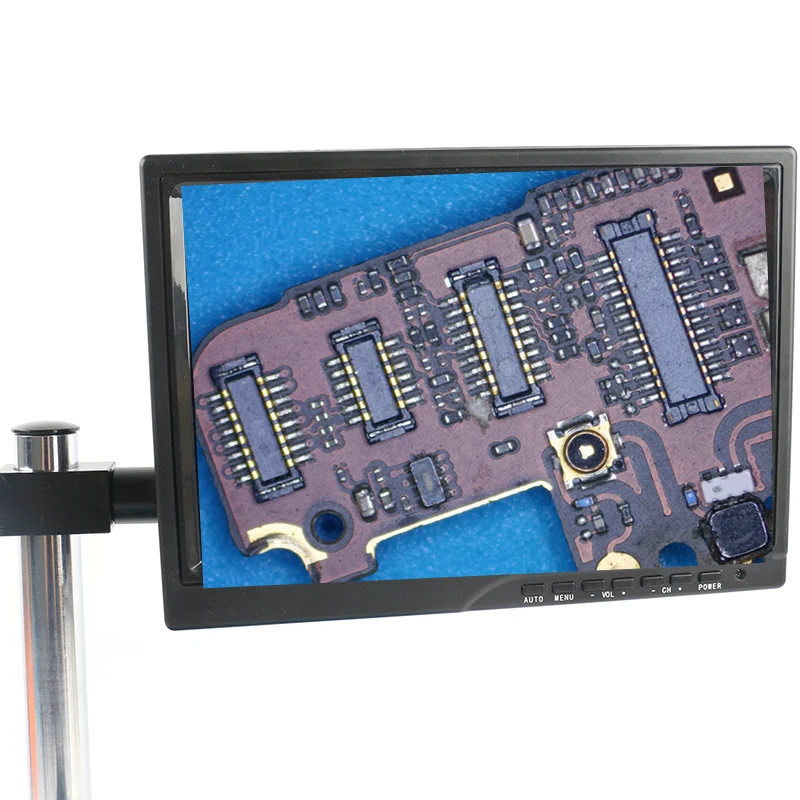 Промышленный монитор 10,1 дюймов lcd ips монитор+ 33 мм 25 мм подставка держатель для стерео микроскопа видео микроскоп