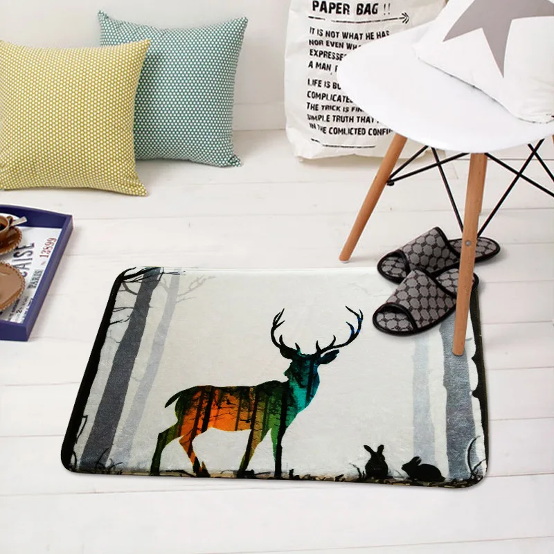 Новые коврики для прихожей с милым мультяшным принтом ванной и кухни домашние