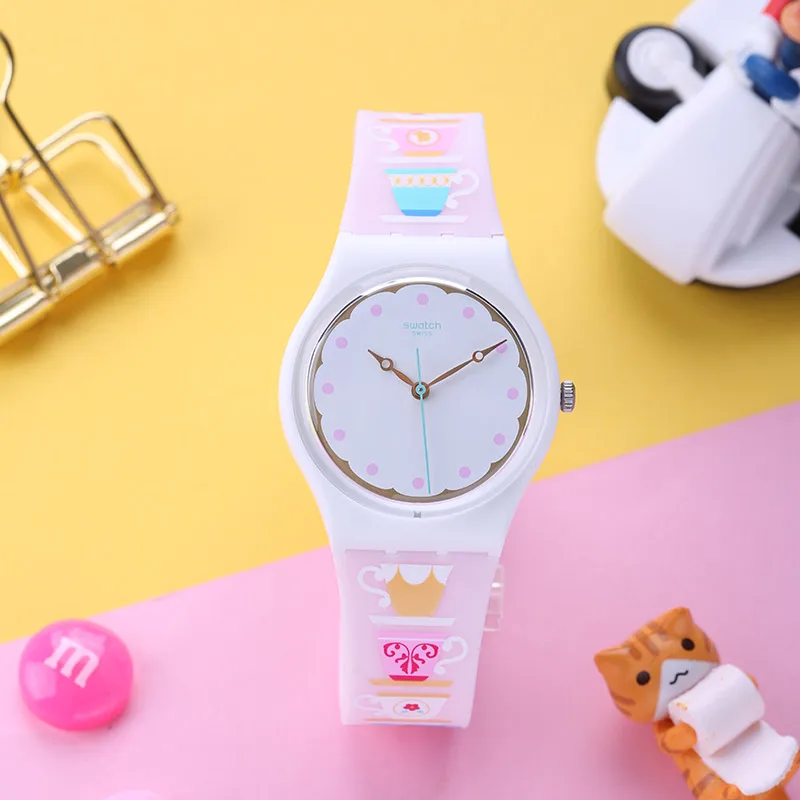 Swatch классический цвет пароль серии цветочный кварцевые часы для обувь мужчин и
