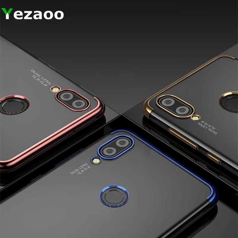 Чехол для huawei P20 Lite Прозрачный мягкий силиконовый чехол P20Pro P20Lite телефона |