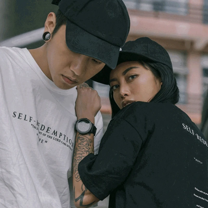 Novel ideas Self Redemption Patchwork Printed T-Shirt 2018 Hip Hop Short Sleeve Streetwear Tops Tees Fashion Skateboards Tshirts | Мужская