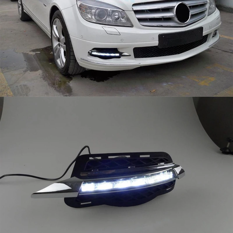 Светодиодный Габаритные огни DRL светодиодный противотуманный фонарь для Mercedes Benz