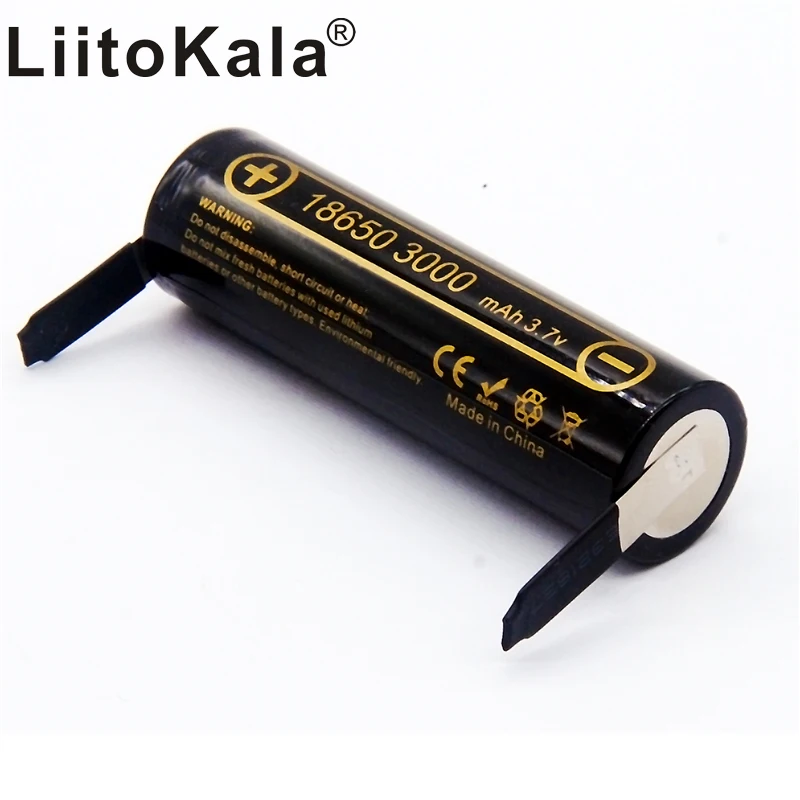 100% Оригинальная батарея HK LiitoKala Lii-30A-N 3 6 В 18650 3000 мАч разряд 20 А специальная питания