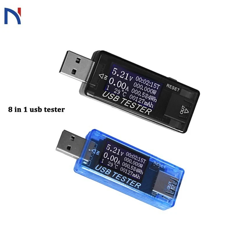 Вольтметр 8 в 1 USB тестер QC2.0 3 0 4 30 электрическая мощность напряжения измеритель