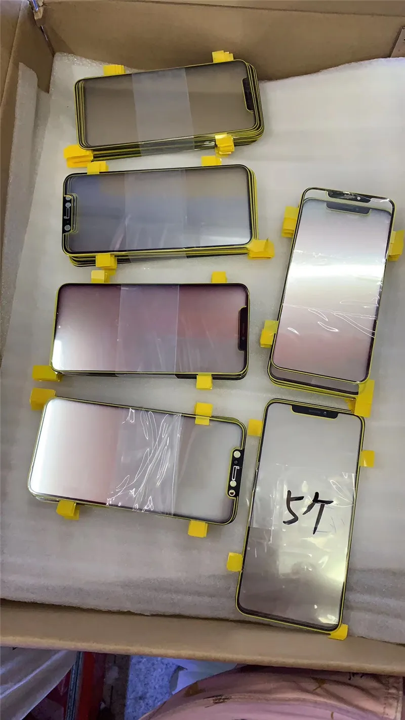 Оригинальный экран Переднее внешнее стекло объектив для iphone XS Max X дигитайзер