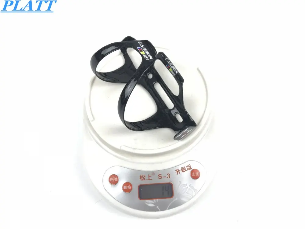 

Hot New Super Light 25 grams Carbon Fiber Bicycle Water Bottle Cage Stainless Steel Bottle Holder