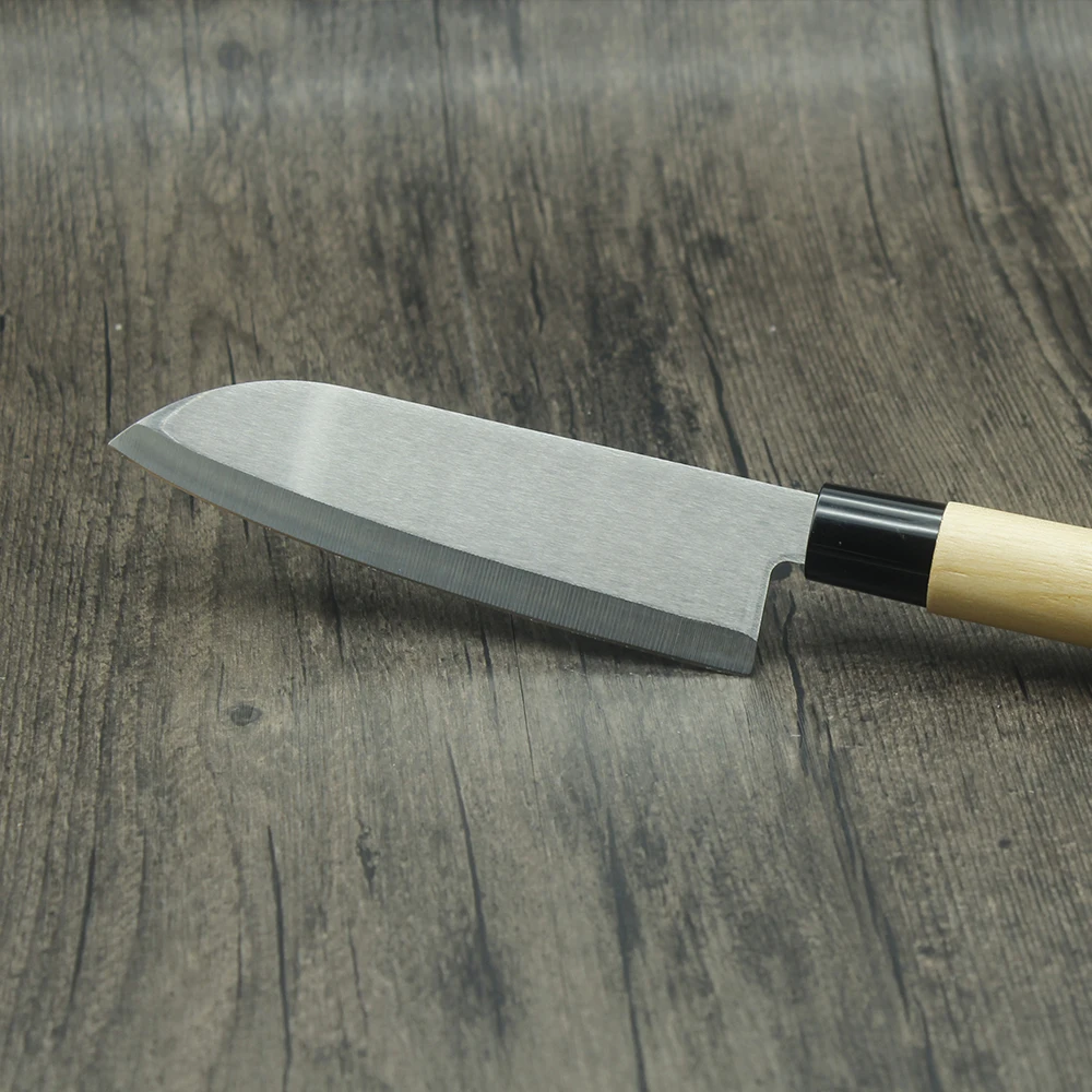 Кухонный нож Santoku 3Cr13Mov бесшовный острый из нержавеющей стали шеф-повара для рыбы