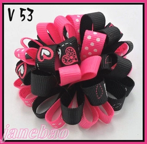 Бесплатная доставка 300 шт. банты для волос на День святого Валентина девочек из