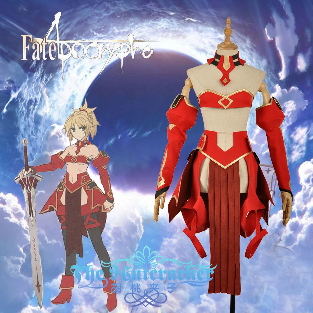 Платье для девочек косплея Fate Apocrypha Rider Mordred костюм костюмированной вечеринки
