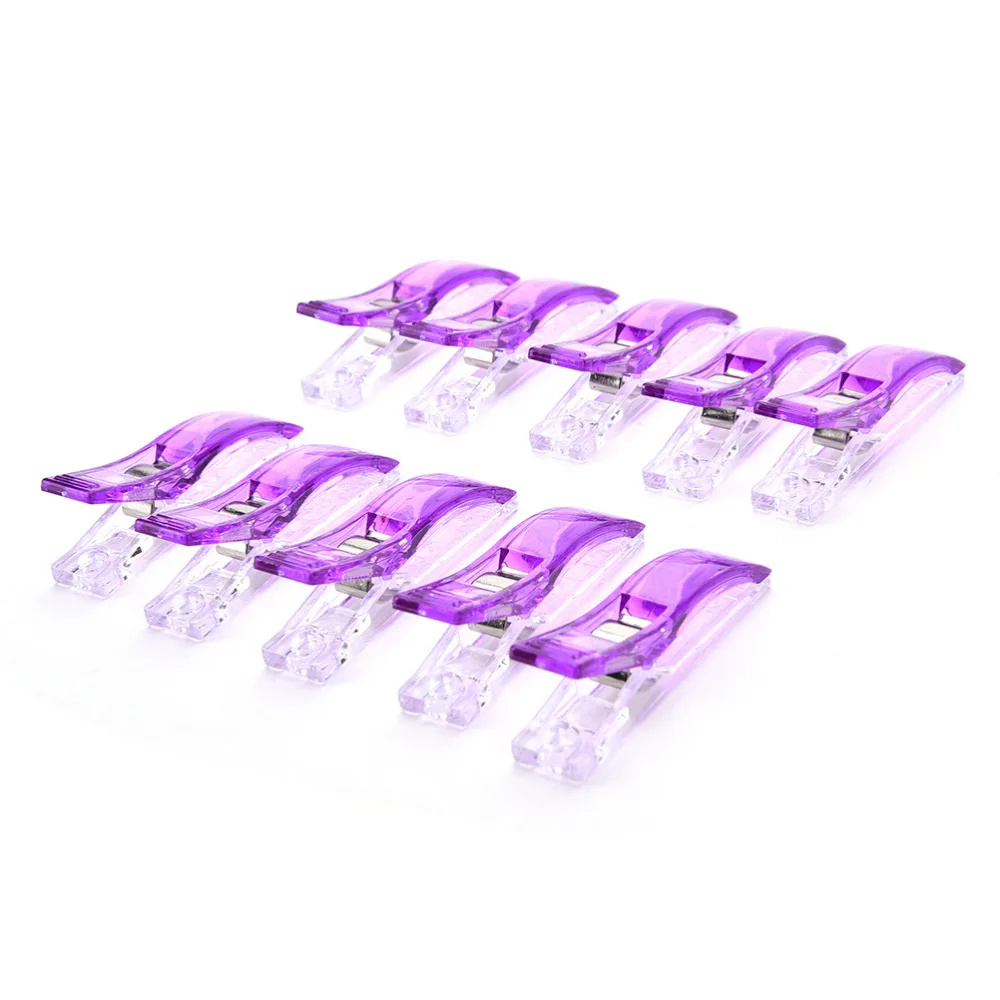 

10 pcs 5.5*1CM DIY Patchwork Fabric Quilting PVC Sewing Knitting Craft Plastic Red Clips Holder Plastic Office Stationery