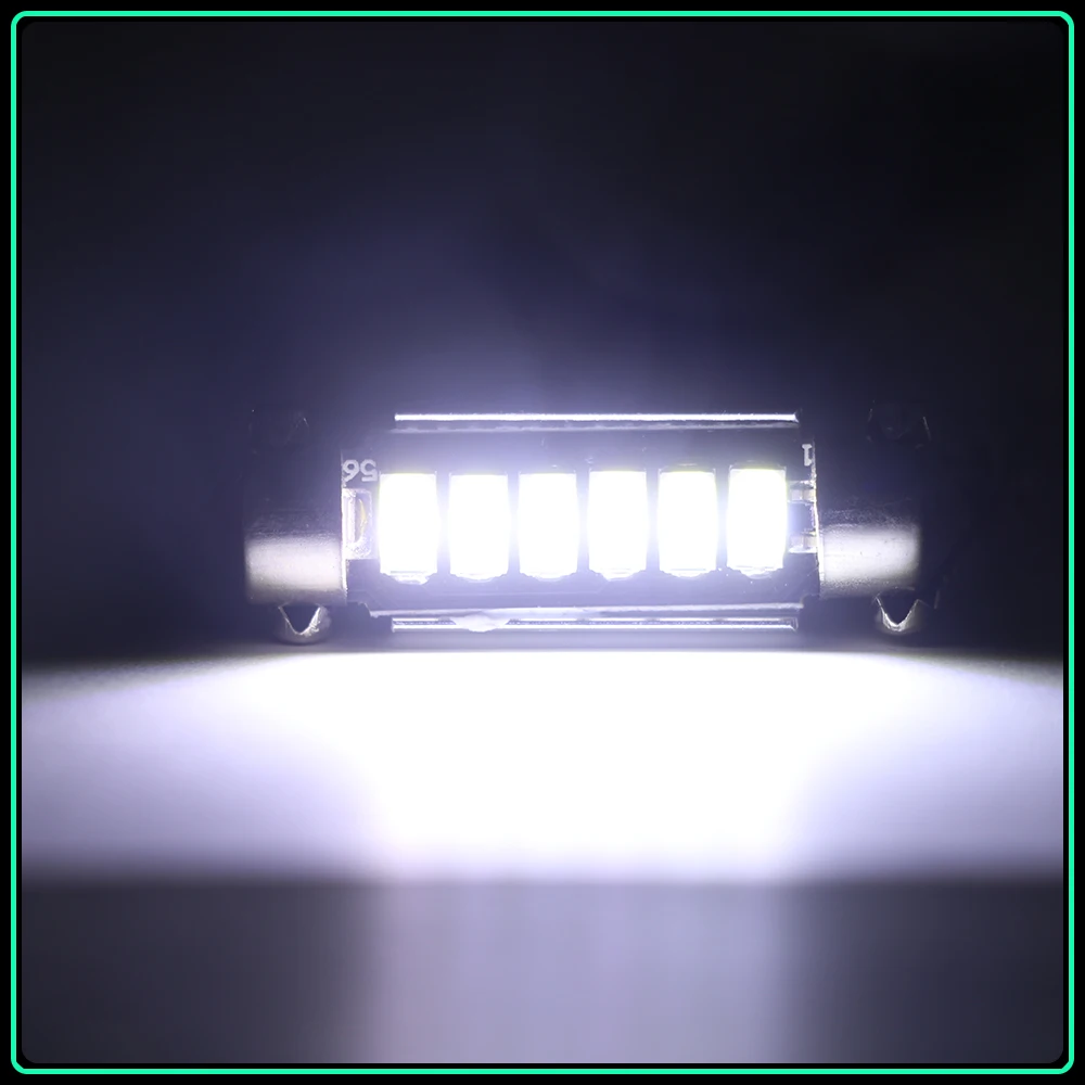 Carsty 2 шт автомобилей Светодиодный C5W C10W Лампа Белый CAN шина плафон 6SMD 5630 31 мм 41 12 V