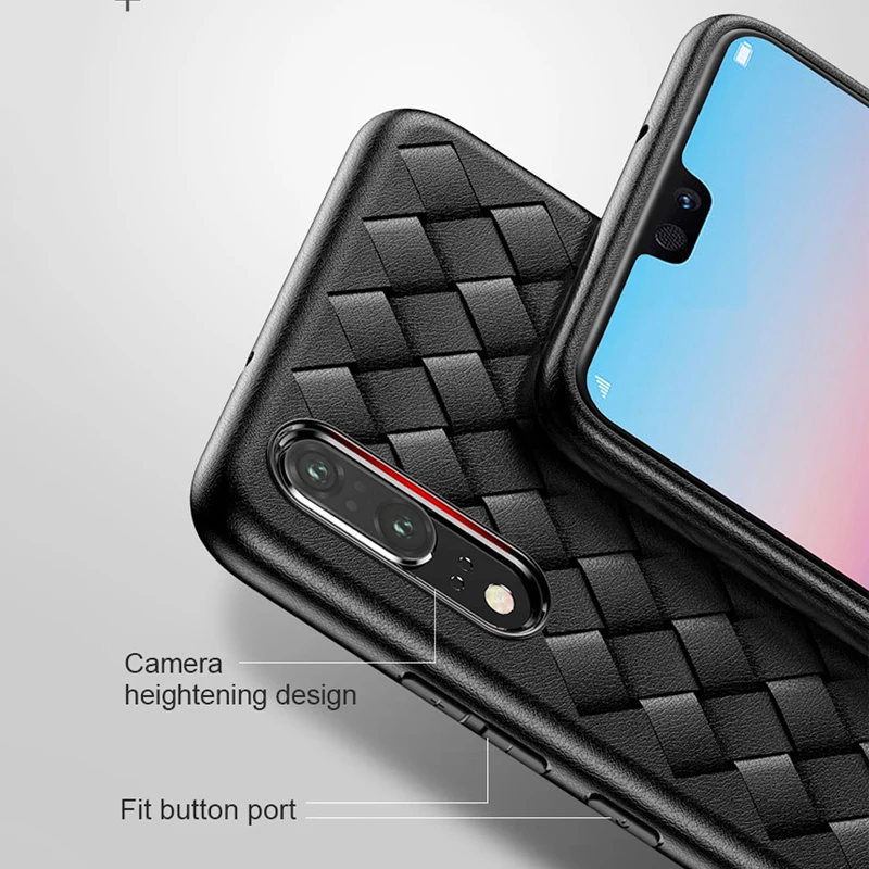 Luxury Grid Case For Huawei Y7 Y6 Y5 Y3 2017 Y9 Prime Y7Pro 2018 2019 P20 Lite Plus Ultra Thin Silicon Phone Cases |