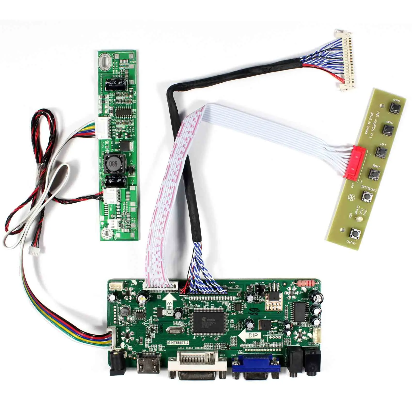 Плата управления ЖК дисплеем HD MI + DVI VGA Audio для 21 5 Дюймов M215HW03 V1 V2 M215HGE L23 T215HVN01.0