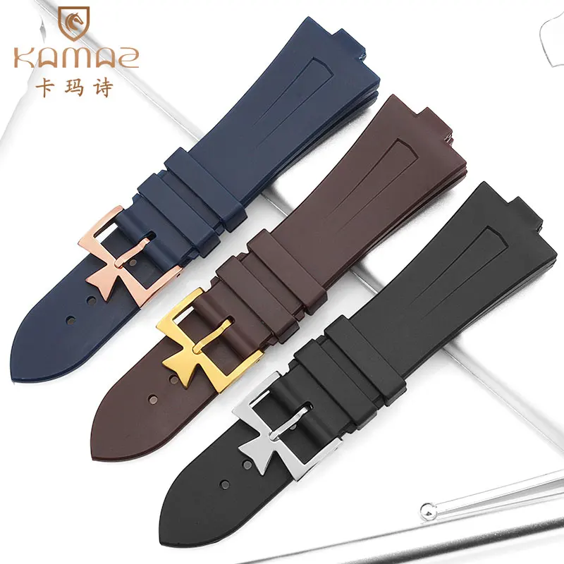 Мягкий силиконовый ремешок для Jiangshi Danton cross the sea watch с черной коричневой