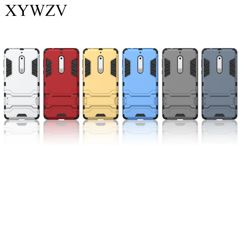 For Cover Nokia 5 Case Silicone Robot Hard Rubber Phone Coque XYWZV |