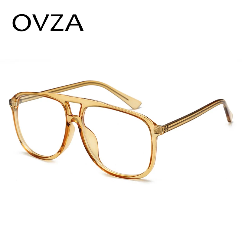 OVZA, модные аксессуары, женские прозрачные очки, оправа, фирменный дизайн, стиль пилота, оптические очки, оправа для мужчин, S6058
