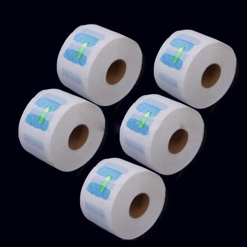 5 х одноразовый эластичный бумажный воротник полоски Парикмахерская защитная