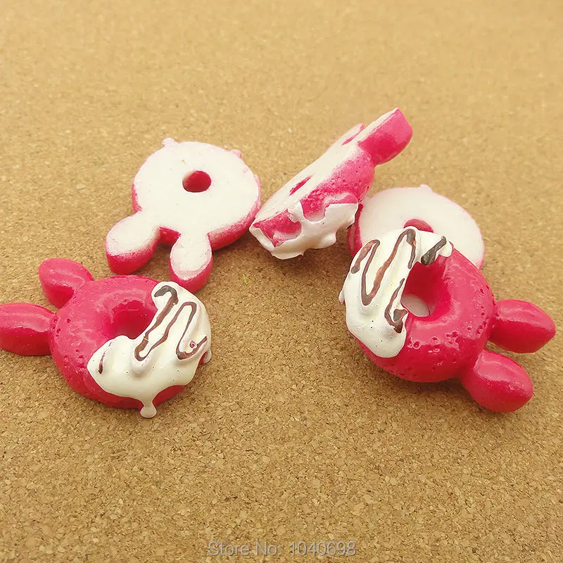 10 шт./лот каучуковая плоская задняя сторона кавайная имитация еды Микки печенье 28