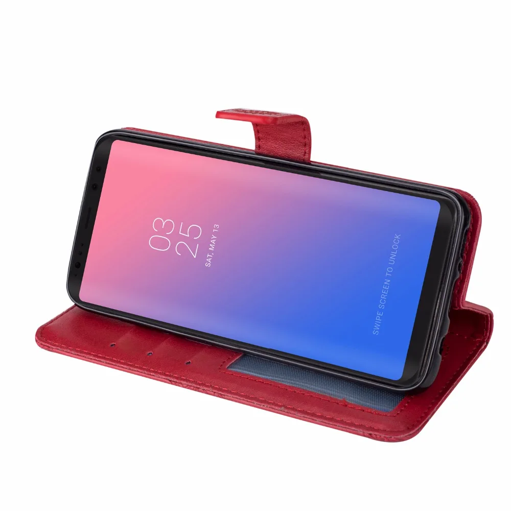 Чехол для телефона Etui откидной Samsung Galaxy A6 A8 2018 Plus A5 2016 2017 + с ТПУ тотемным принтом