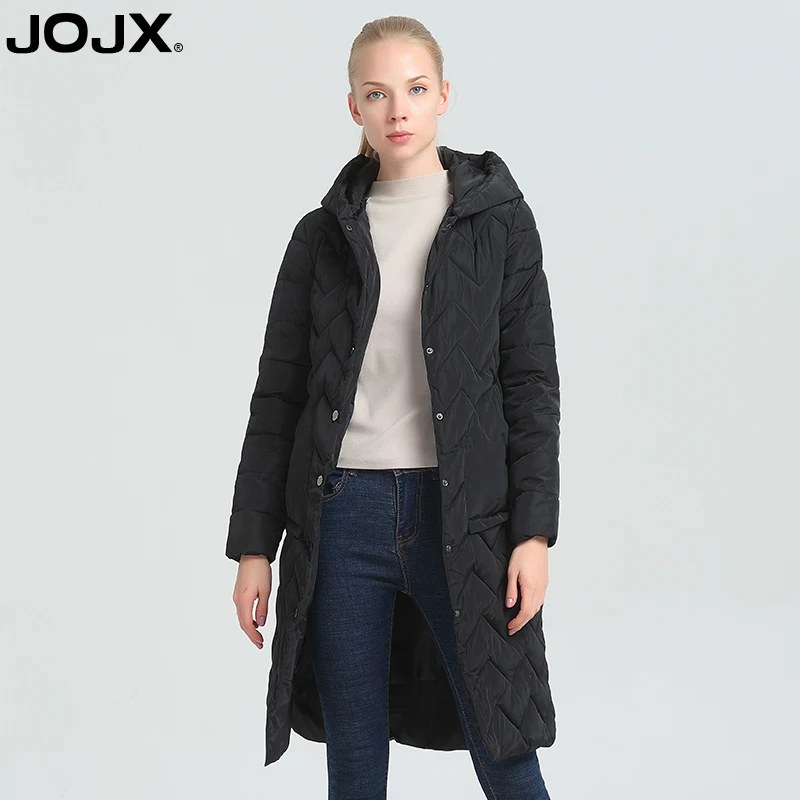 JOJX куртка осень-зима Для женщин пальто 2019 модные длинные тонкие с капюшоном