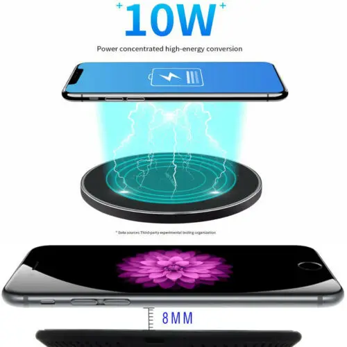 Беспроводное зарядное устройство для APPLE iPhone XS MAX XR Huawei Mate RS Xiaomi MIX 2S коврик быстрой